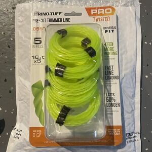 Rino-Tuff Precut Pro Twisted Trimmer Line Universal Fit .095" x 16-ft